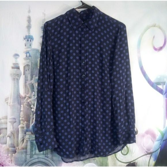 🌺 - Blue talbots button down shirt - Picture 1 of 5